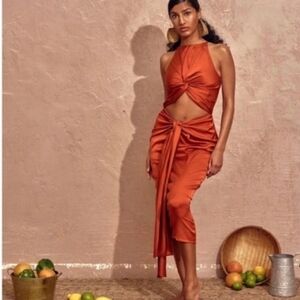 knee length dresses for ladies Andrea Iyamah Ratu Mesh Dress in Black